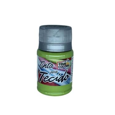 Imagem de Tinta para Tecido Tons Escuros 37ml True Colors, VERDE PISTACHE