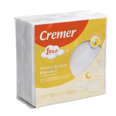 Imagem de Fralda Luxo Sem Bainha com 15 Unidades Cremer