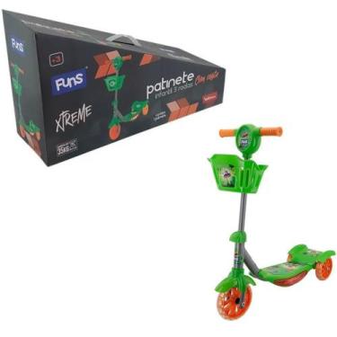 Imagem de Patinete Infantil 3 Rodas Verde Menino 35kg Wellmix  