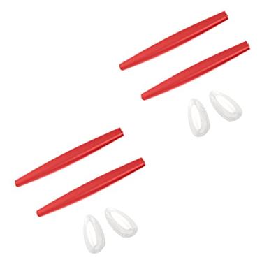 Imagem de SAUCER Peças de nariz de substituição e kit de borracha para óculos de sol Oakley Crosshair New 2012 OO4060 - Vermelho + Vermelho