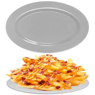 Imagem de Travessa em Melamina Prato Oval 25cm Cinza Porções