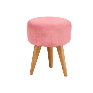 Imagem de banqueta retro redondo para penteadeira camarim varias cores ideal par