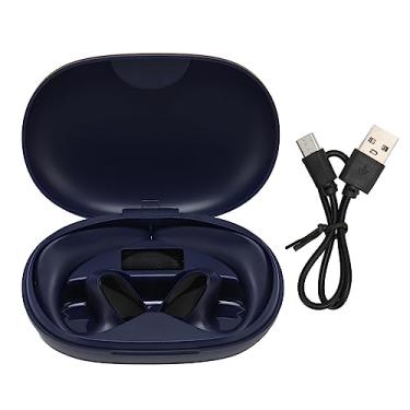 Imagem de MUNEFE Fones de ouvido com tradutor de idiomas, fone de ouvido com tradução estéreo de 144 idiomas, fones de ouvido com tradução em tempo real com estojo para aprendizagem (Blue)