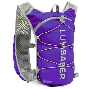 Imagem de Mochila Hidratação Colete Ciclismo Corrida Leve Splash Trilha Alça Regulável Reforçada Bike Multifunções Impermeável (Roxo)
