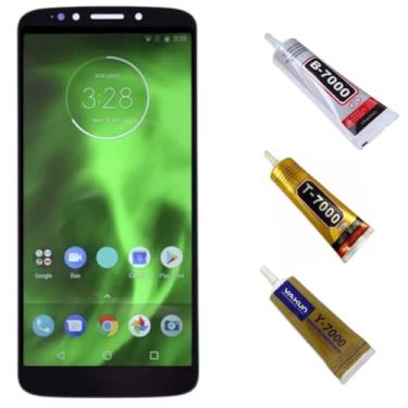 Imagem de Tela Display Lcd Touch Para Moto G6 Play E5 + Cola 110ml