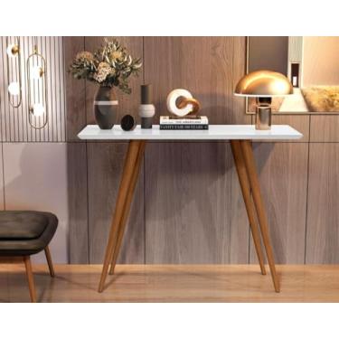 Imagem de Aparador Buffet Classic Sala de Estar Pés em Madeira (Branco)