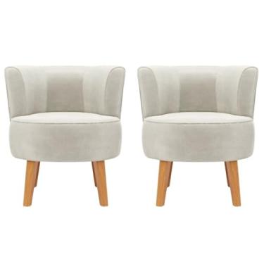 Imagem de Jogo 2 Poltronas Macia para Clínica Estofada Ergonômica MOBLAN decor (Bege)