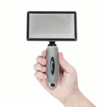 Imagem de Rasqueadeira Emborrachada G para Gatos e Cães - Pinos de Metal Suave -