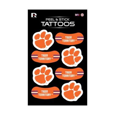 Imagem de Tatuagens temporárias Rico Industries ncaa Clemson Tigers