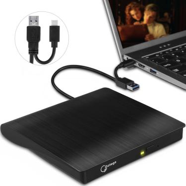 Imagem de Unidade de dvd externa Gotega USB 3.0 Tipo C cd/dvd portátil