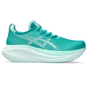Imagem de Asics Tênis de corrida feminino Gel-Nimbus 27, Azul-petróleo/menta iluminada, 35