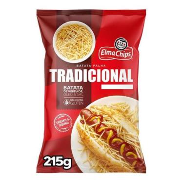 Imagem de Kit c/ 2 Batata Palha Tradicional Elma Chips 215g