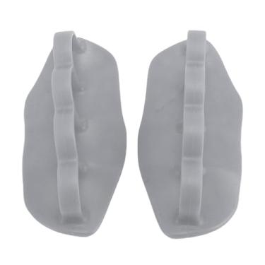 Imagem de 1 Par Deadlift Grip Luvas Levantamento De Peso Grips Gym Mão Workout Grips Com Borracha Elástica Resistente para Barbell Haltere Pull Ups Deadlifts (Cinza)