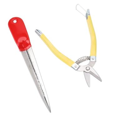 Imagem de Kit de Ferramentas de Reparo de Vime Profissional Com Aderência de Plástico, Picareta de Vime de Aço Inoxidável e Tesoura para Tecelagem de Móveis para Casa, Presente Ideal para