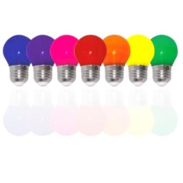 Imagem de Lâmpada Bolinha Led 1~3w Colorida 110v/220v Abajur Festa - KIAN