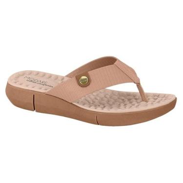 Imagem de Tamanco Anabela Modare Confort Feminino, Nude, Caramelo, 38