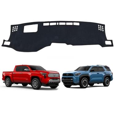 Imagem de WAYIDSS Capa de painel compatível com Toyota Tacoma 2024 2025 e Toyota 4runner 2025 (não 2024 tapete de painel antiderrapante protetor solar com acessórios HUD