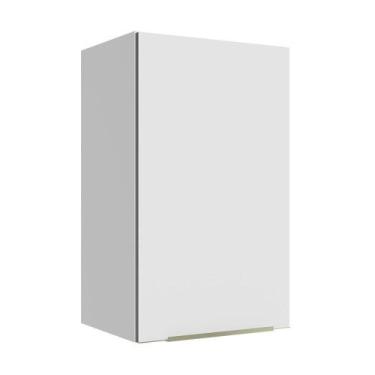 Imagem de Armário Aéreo 40 Cm 1 Porta Branco/Branco Veludo - MADESA