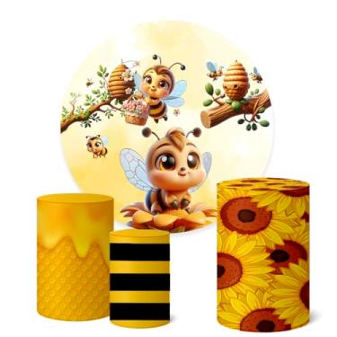 Imagem de Trio Capas Cilindro + Painel Redondo Abelhinha (K1ABL010)