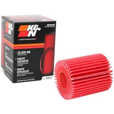 Imagem de K&N Filtro de óleo premium: Projetado para proteger o seu motor: Serve em modelos selecionados LEXUS/TOYOTA (veja a descrição do produto para lista completa de veículos compatíveis), HP-7023