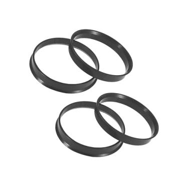 Imagem de Hihaha 4 peças de plástico 63,4 mm a 67,1 mm anéis centralizados do cubo do carro espaçador central do furo da roda de longa duração