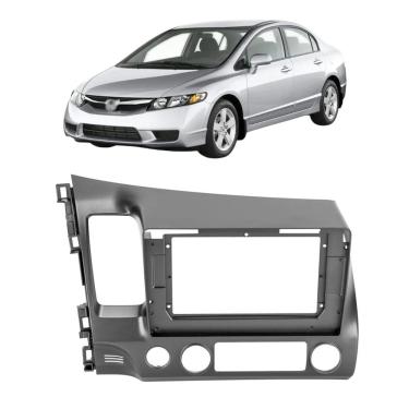 Imagem de Moldura 10 Polegadas New Civic 2008 à 2011 Grafite Painel Central Multimidia Expex Epx10ho005 Som