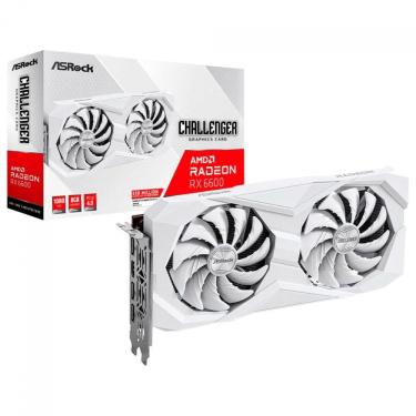 Imagem de Placa de Vídeo AMD Radeon RX 6600 8GB GDDR6 OC 128bits Challenger White - ASRock - 90-GA4UZZ-00UANF