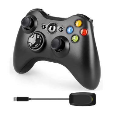Imagem de Wireless Controller 2.4GHZ Gamepad with Receiver for Xbox 360/PC, Dual Vibration Enhanced Game Controller for Microsoft Xbox & Slim 360 PC Windows & PS3