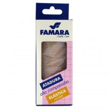 Imagem de Atadura elástica 10cm x 1,30m Alta compressão faixa enfermagem ortopéd