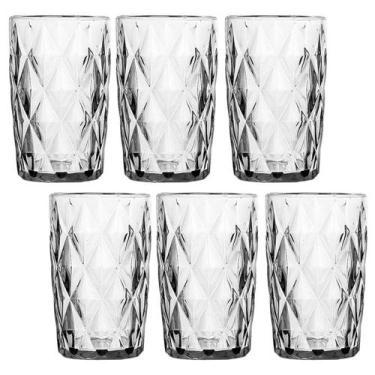 Imagem de Jogo de Copos Diamante Clear 350ml de Vidro Class Home