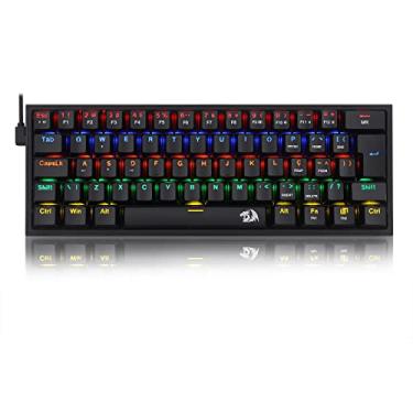 Imagem de Teclado Mecanico Gamer Fizz Rainbow Preto Switch Azul