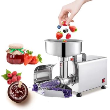 Imagem de Máquina comercial para coar tomates,coador de alimentos e fabricante de molhos em aço inoxidável,máquina de geleia de aço inoxidável de 450 W para molho de tomate,morango e mirtilo