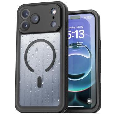 Imagem de ENCASED Capa à prova d'água compatível com iPhone 6,3 polegadas Pro (2025) transparente