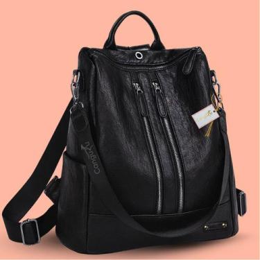 Imagem de Mochila Bolsa Feminina Bolso Antifurto Passeio Dia A Dia Social Super 