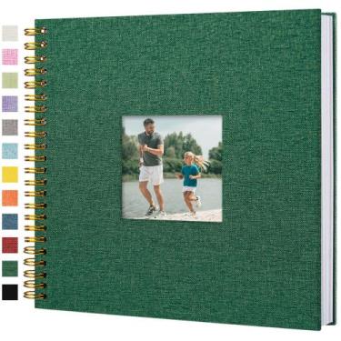Imagem de Álbum de fotos Hiwhy 30x30 cm Capa dura, capa de linho, 80 páginas