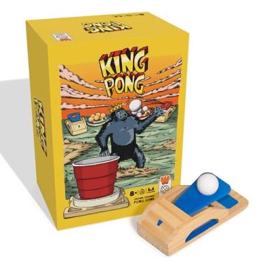 Imagem de King Pong | Shot Making Portable Pong Game for Kids, Teens & Adults | Two Players Face-Off for Three Rounds with 12 Mini Games Included | Family Game Night, Travel, College & Party Fun