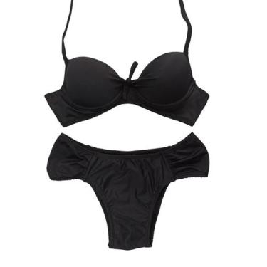 Imagem de Conjunto biquíni feminino plus size com bojo sustentação estampado P a