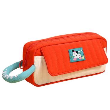 Imagem de Estojo de lápis, pudim fofo, tecido acolchoado de grande capacidade