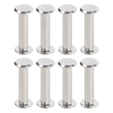 Imagem de Matybobe 40 Conjuntos de Rebites de Liga de Aço Inoxidável, Parafusos de Cabeça Redonda Multifuncionais e Pregos para Artesanato, Projetados para Precisão, Fáceis de Usar Com