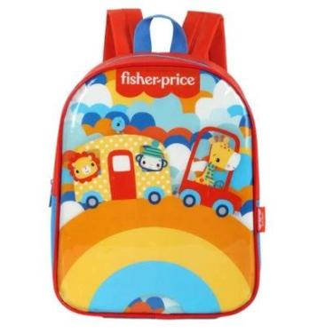 Imagem de Mochila Costas Fisher Price Creche Animais Infantil Escolar Luxcel-Unissex