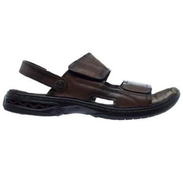 Imagem de Sandália Masculina Pegada 131953 Couro Marrom-Masculino