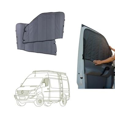 Imagem de VanEssential Mercedes-Benz 2007-2018 Sprinter Van Isolada Blackout Frontal Porta (Par) - Cinza Carvão