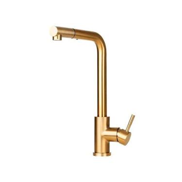 Imagem de Torneira Para Cozinha Gourmet Misturador Monocomando Extensível Gurupi