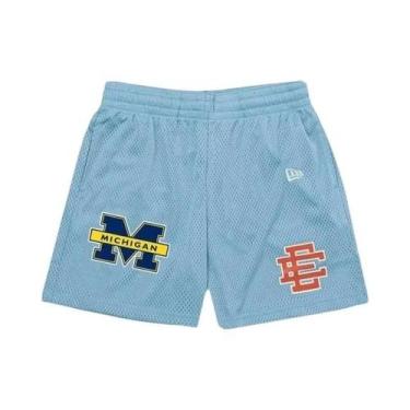 Imagem de Shorts Casuais De Basquete Masculinos Em Malha Floral Para O Verão Eri