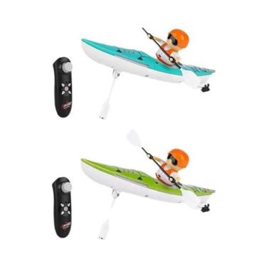 Imagem de Barco RC Para Meninos, Caiaque De Corrida, Brinquedo De Competição Aqu