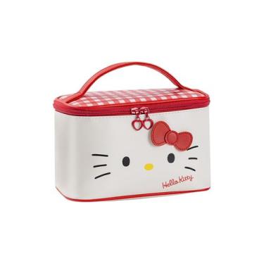 Imagem de Bolsa de maquiagem AmbeAlla Bolsa de cosméticos impermeável Hello Kitt