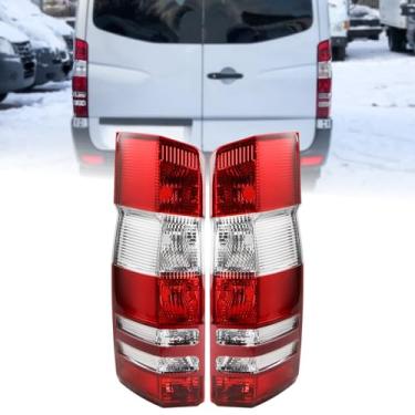 Imagem de Duolctrams Conjunto de lâmpada traseira de halogênio compatível com Benz Sprinter Van 2007-2018 e Freightliner Dodge Sprinter Van 2007-2009 lado esquerdo do motorista e lado direito do passageiro