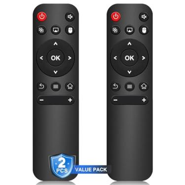 Imagem de [Pacote com 2] Controle remoto de substituição para mini projetor, compatível com Magcubic HY300Pro, Aubor HY300Pro, HIPPUS HY300Pro, Xgody HY300Pro, projetor portátil Maypug P1