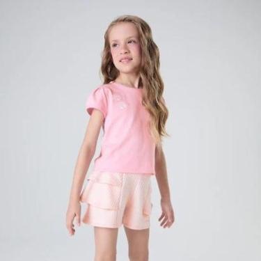 Imagem de Conjunto Curto Lilica Ripilica Blusa e Short Love Kids Rosa-Feminino