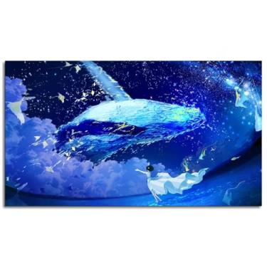 Imagem de Makoron Wall Art Anime Girls Canvas Prints Whales Poster For Home Conjunto de 1 Decorações Noframed 33.0 cmx20.3 cm